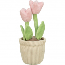 Tulipány v kvetináči, plyšová hračka pre psy, 27 cm - LIMITOVANÁ PONUKA