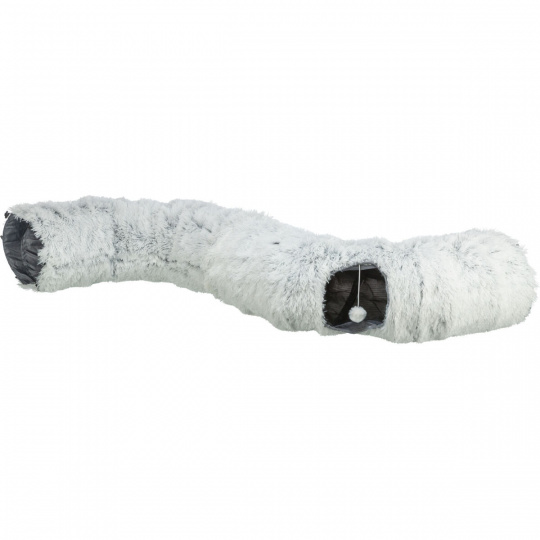 HARVEY plyšový hrací tunel / donut, ø 25 cm/160 cm, šedá HARVEY plyšový hrací tunel / donut, ø 25 cm/160 cm, šedá