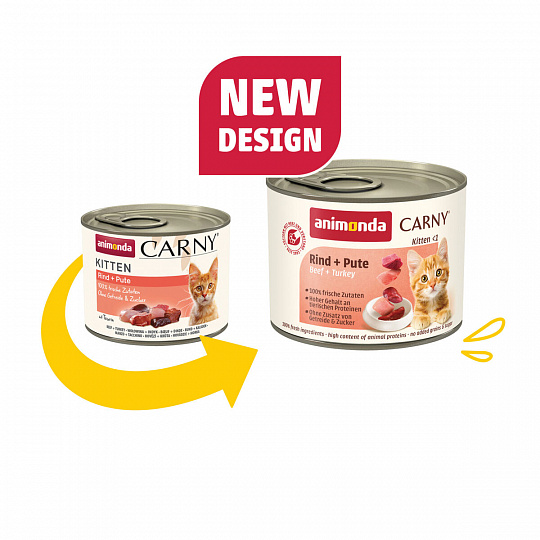 ANIMONDA konzerva CARNY Kitten - hovädzie + morčacie 200g