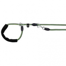 FUSION okrúhle vodítko Retríver gum.rukoväť M-XL 1,90m/13mm, čierno-zelený FUSION okrúhle vodítko Retríver gum.rukoväť M-XL 1,90m/13mm, čierno-zelený