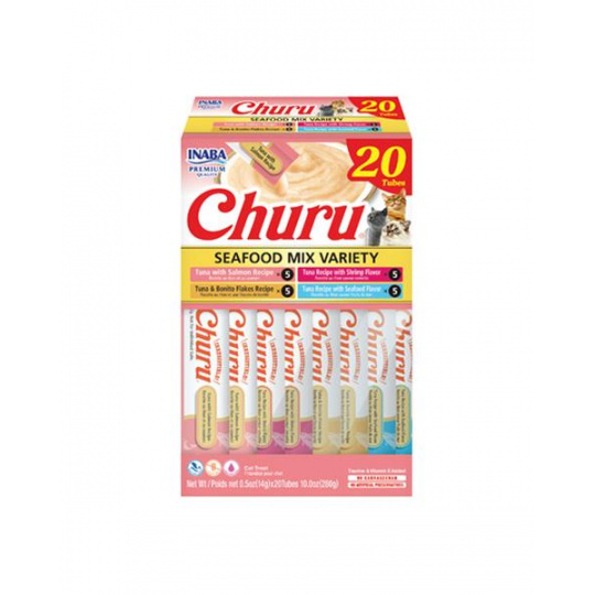 Churu Cat BOX Seafood Variety 20x14g Churu Cat BOX Seafood Variety 20x14g