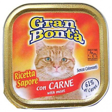 GRAN BONTA paštéta s hovädzím mäsom pre mačky 100g