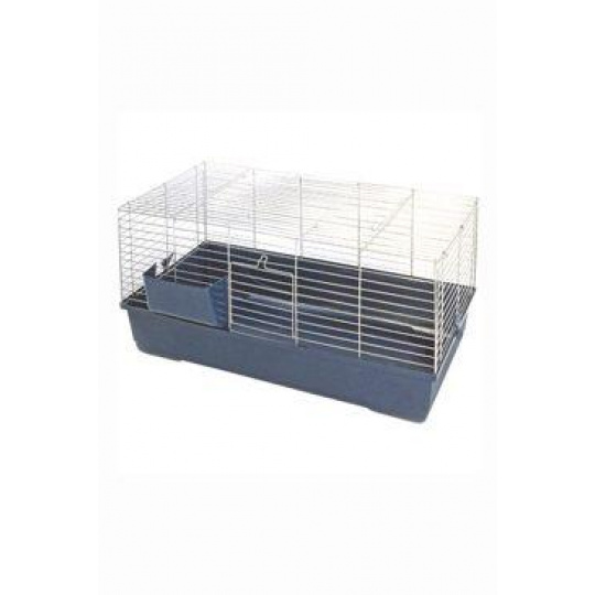 Klietka Bunny Bungallow chróm skladacia modrá 80cm Klietka Bunny Bungallow chróm skladacia modrá 80cm