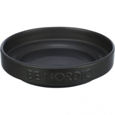BE NORDIC keramická miska plytká, 0.3l / 16 cm, černá