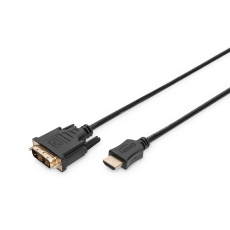 Digitus AK-330300-050-S adaptér k video kabelům 5 m HDMI Typ A (standardní) DVI-D Černá