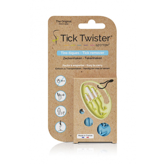 Tick Twister ClipBox 3ks - vyťahovač na kliešte v puzdre, plast/silikón Tick Twister ClipBox 3ks - vyťahovač na kliešte v puzdre, plast/silikón