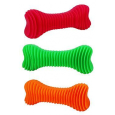 Hračka pes Kosť Dentálna rebrovaná plávajúca 12cm SP Hračka pes Kosť Dentálna rebrovaná plávajúca 12cm SP