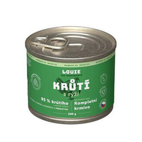 Louie Dog konz. Morka s ryžou a prebiotikami 200g