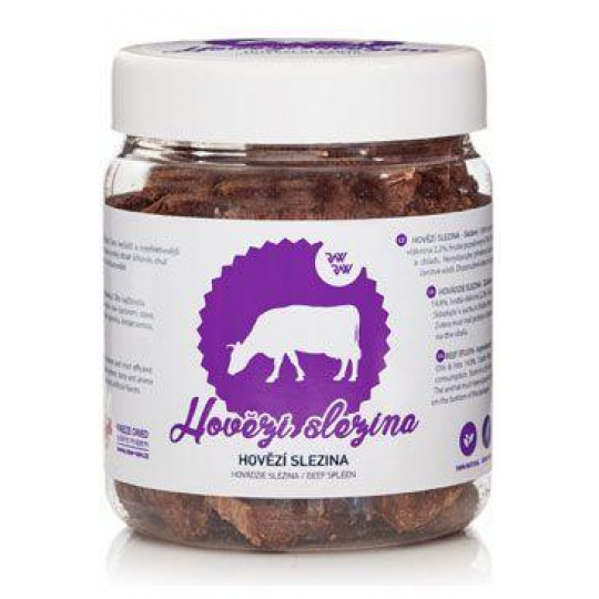 Raw Raw pochúťka mrazom sušená Hovädzia slezina 70g Raw Raw pochúťka mrazom sušená Hovädzia slezina 70g