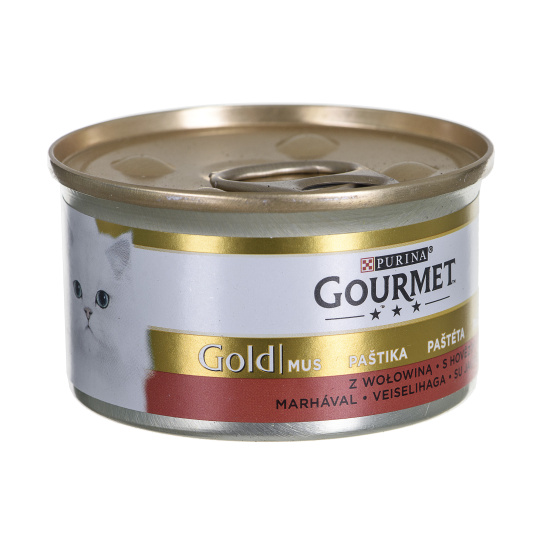 GOURMET Gold Beef - vlhké krmivo pro kočky - 85g