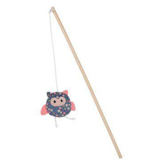 Hračka mačka udica ETHICAT FLORAL sova catnip Zolux Hračka mačka udica ETHICAT FLORAL sova catnip Zolux