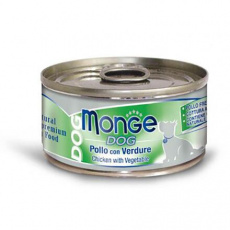 MONGE DOG NATURAL kuracie mäso so zeleninou pre psy 95 g