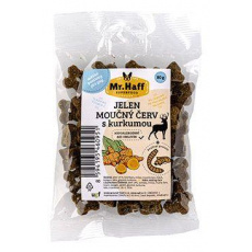 UGF maškrta Mr. Haff múčny červ, jeleň a kurkuma 80g UGF maškrta Mr. Haff múčny červ, jeleň a kurkuma 80g