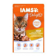 Iams Cat Adult kuracie a morčacie v omáčke kapsička 85g