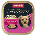 ANIMONDA Vom Feinsten Adult Mini Veal, ham and basil - mokré krmivo pro psy - 100g