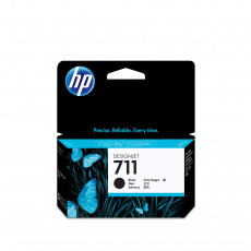 HP 711 Černá inkoustová kazeta DesignJet, 38 ml