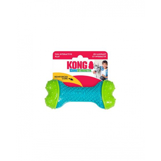 Hračka Kong Dog Corestrength Kosť, zeleno-modrá, guma, S/M Hračka Kong Dog Corestrength Kosť, zeleno-modrá, guma, S/M