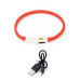 Obojok USB Visio Light LED nabíjací 35cm červený KAR