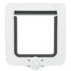 Priechodné dvierka pre mačku, 4-cestné, 20x22cm, biele Priechodné dvierka pre mačku, 4-cestné, 20x22cm, biele