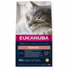 EUKANUBA Senior Chicken - suché krmivo pro kočky - 2kg