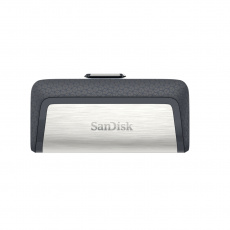 SanDisk Drive USB Ganda Ultra Tipe-C 256 GB USB paměť USB Type-A / USB Type-C 3.2 Gen 1 (3.1 Gen 1) Šedá, Stříbrná