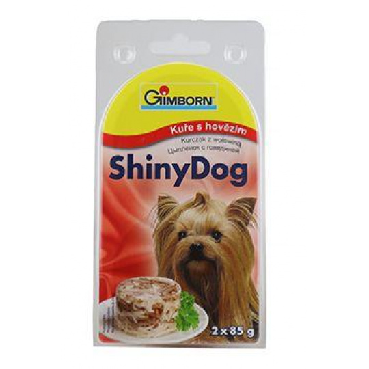 Gimborn ShinyDog konz. kura&hovädzie 2x85g Gimborn ShinyDog konz. kura&hovädzie 2x85g