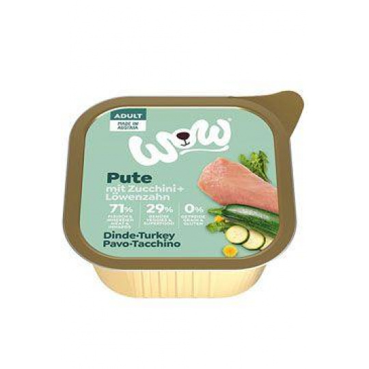 WOW paštéta Adult moriak s cuketou 150g WOW paštéta Adult moriak s cuketou 150g