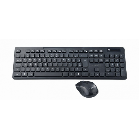 Gembird KBS-WCH-03 klávesnice Obsahuje myš Univerzální Bezdrátové RF + USB QWERTY Anglický Černá