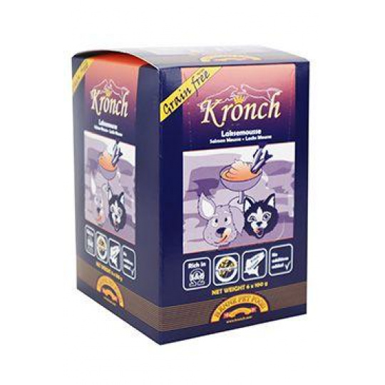 KRONCH LakseMoisse GrainFree pre psy/mačky, losos 6x100g KRONCH LakseMoisse GrainFree pre psy/mačky, losos 6x100g