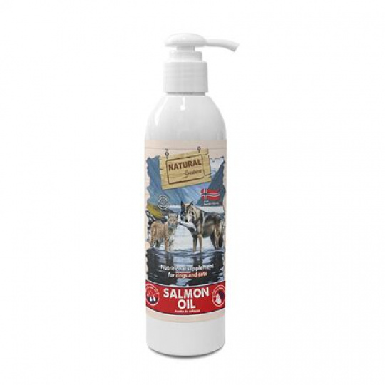 Natural Greatness lososový olej Cat & Dog, 250 ml
