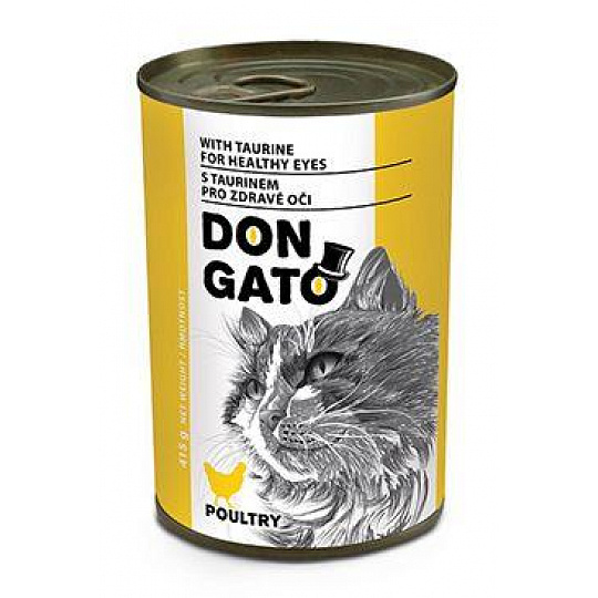 Don Gato cat konz. hydinové 415g