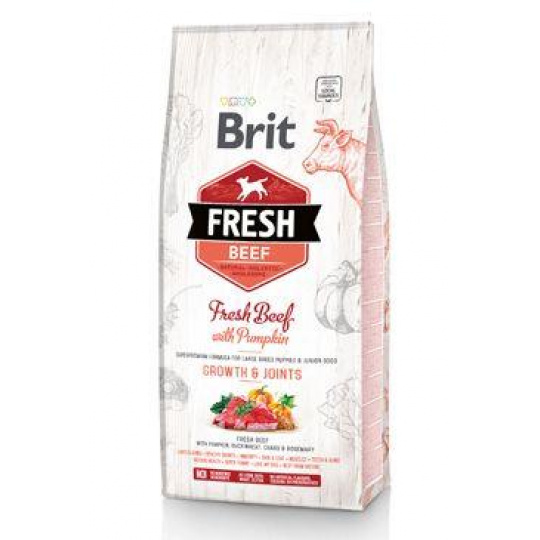 Brit Fresh Dog Beef & Pumpkin Puppy Large 12kg Brit Fresh Dog Beef & Pumpkin Puppy Large 12kg