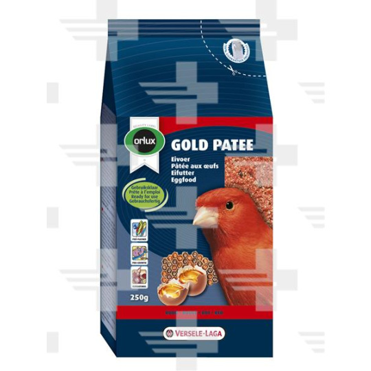 VL Orlux Gold Patee Red- vaječné krmivo vlhčené medom pre červené kanáre a vtáky 250 g