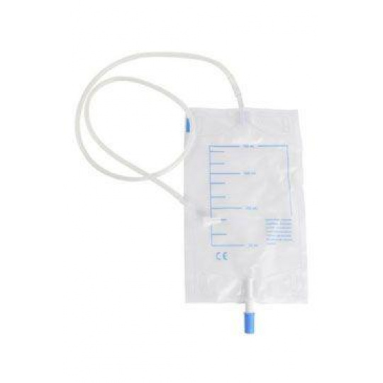 Odberové vrecko na moč 750ml LL adaptér Kruuse 1ks Odberové vrecko na moč 750ml LL adaptér Kruuse 1ks