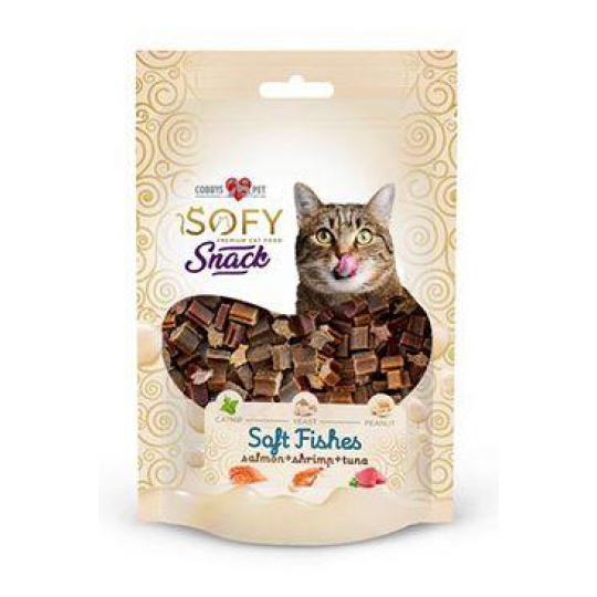 Pochúťka Aiko Cat SOFY Snack Soft Fishes 50g