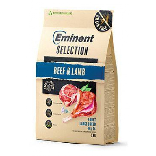 Eminent Selection Dog Adult Large Breed Beef&Lamb 2kg Eminent Selection Dog Adult Large Breed Beef&Lamb 2kg
