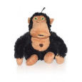 Hračka pes Crazy monkey čierna 36cm