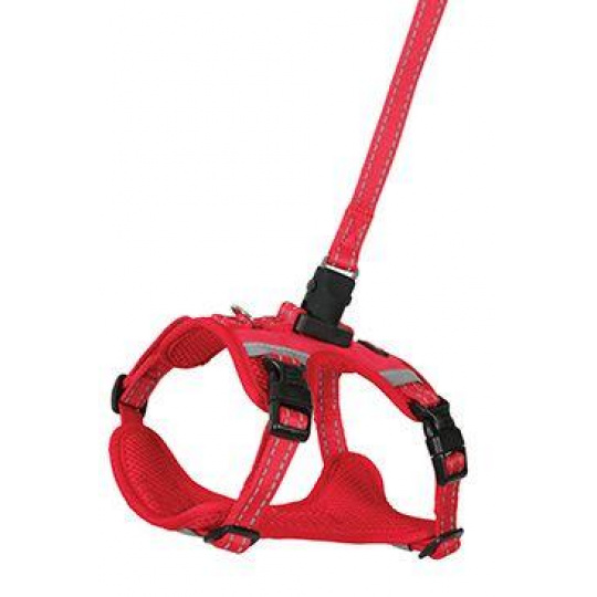 Postroj pes s vodítkom 2m CLIP&GO červená L Zolux Postroj pes s vodítkom 2m CLIP&GO červená L Zolux