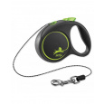 Vodítko FLEXI Black Design XS lanko 3m/8kg zelená
