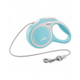 Vodítko Flexi New Comfort lanko M 8 m svetlomodré (do 20 kg)