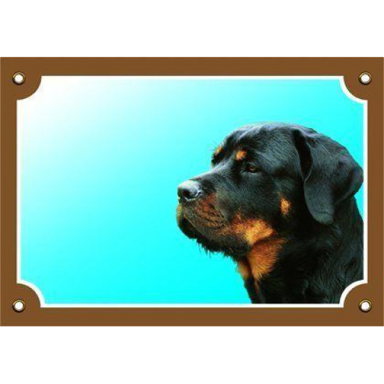Tabuľka Tu strážim! Rottweiler 1ks Tabuľka Tu strážim! Rottweiler 1ks