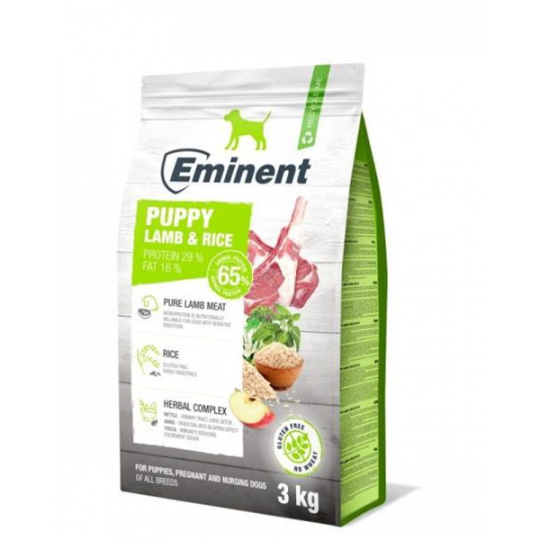 Eminent Dog Puppy Lamb & Rice NEW 3 kg Eminent Dog Puppy Lamb & Rice NEW 3 kg