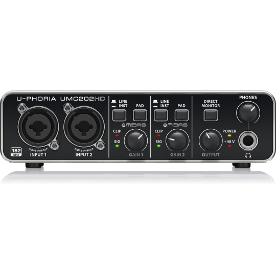 Behringer UMC202HD nahrávací audio rozhraní