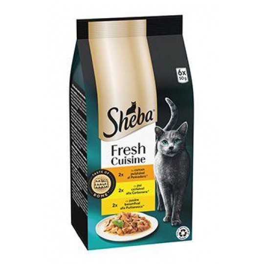 Sheba kapsička Fresh Cuisine - Taste of Rome 6x50g Sheba kapsička Fresh Cuisine - Taste of Rome 6x50g