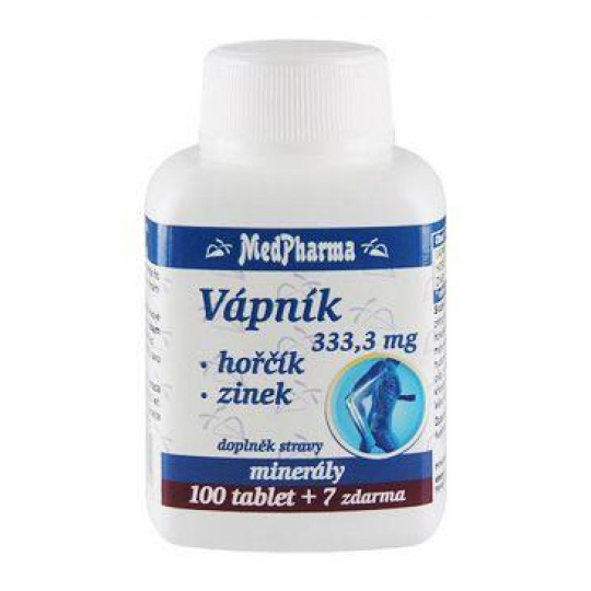 Vápnik Horčík Zinok MedPharma 107tbl