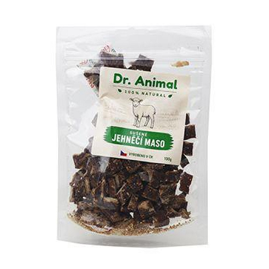 Dr. Animal pochúťka Jahňacie mäso štvorčeky 100g