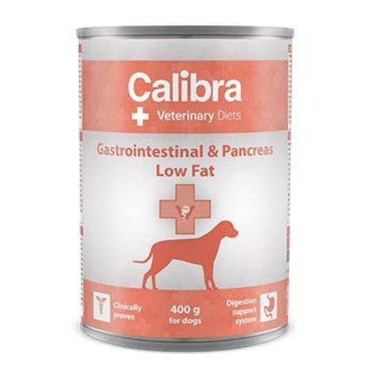 Calibra VD Dog konz. Gastrointestinal Low Fat 400g Calibra VD Dog konz. Gastrointestinal Low Fat 400g