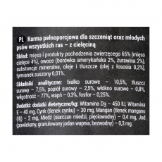 Dolina Noteci Rafi Junior s telecím, brusinkovým a borůvkovým masem - vlhké krmivo pro psy 400 g