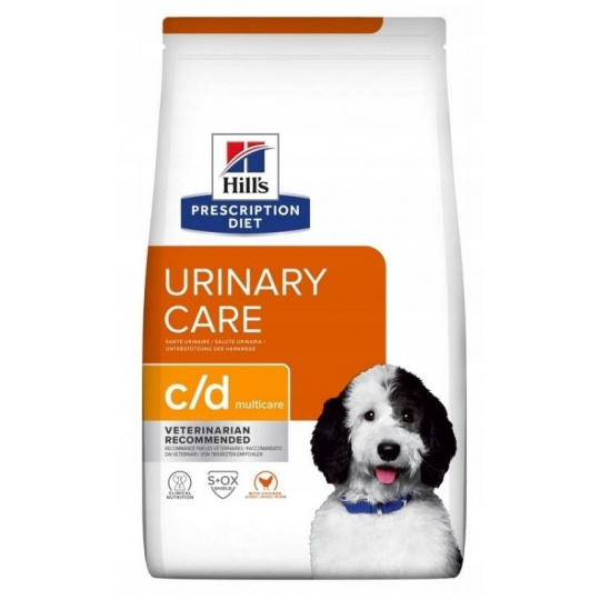 HILL'S PRESCRIPTION DIET Urinary Care Canine c/d Multicare Suché krmivo pro psy Kuřecí maso 4 kg