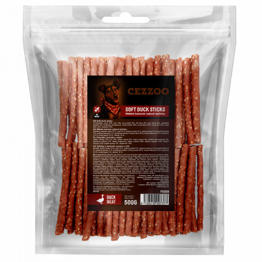 CEZZOO SNACK Soft duck sticks 500g